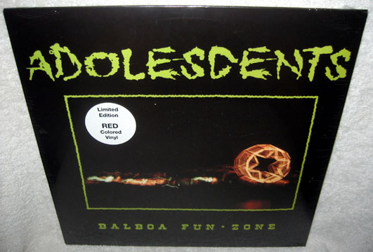 ADOLESCENTS "Balboa Fun Zone" LP (5&10) Red Vinyl